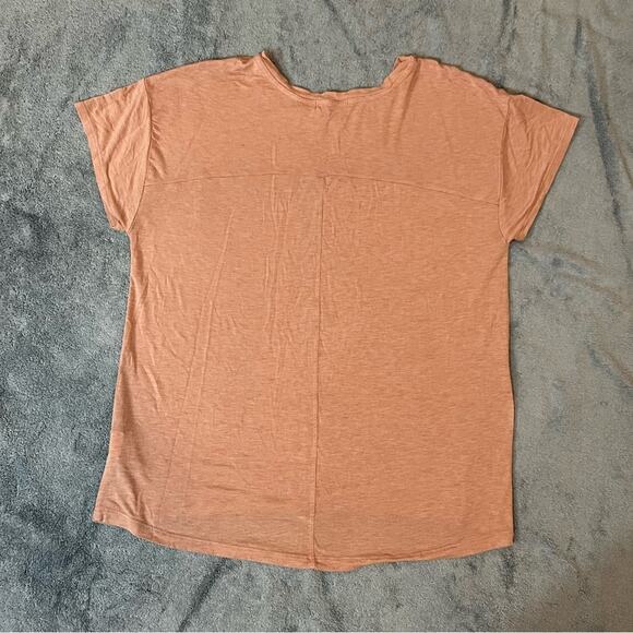 Prana Pink Coral Basic Lounge Casual Loose Fit Short Sleeve Tshirt Size Small - Picture 8 of 8